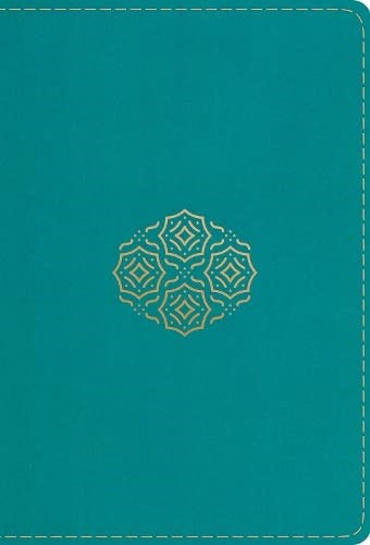 ESV Large Print Compact Bible, Red Letter, Teal