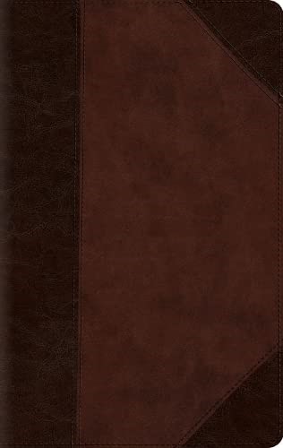 ESV Large Print Compact Bible, Red Letter, Brown/Walnut