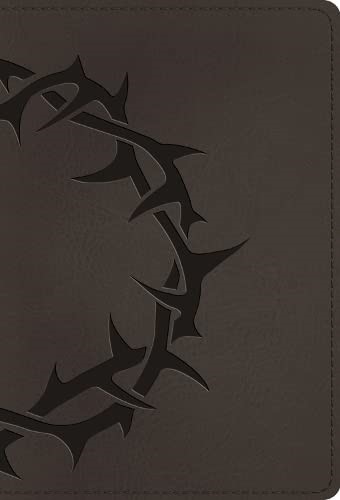 ESV Large Print Compact Bible, Red Letter, Charcoal