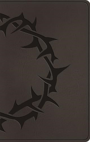 ESV Premium Gift Bible, Charcoal, Crown Design