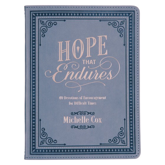 Hope That Endures Blue Faux Leather Devotional