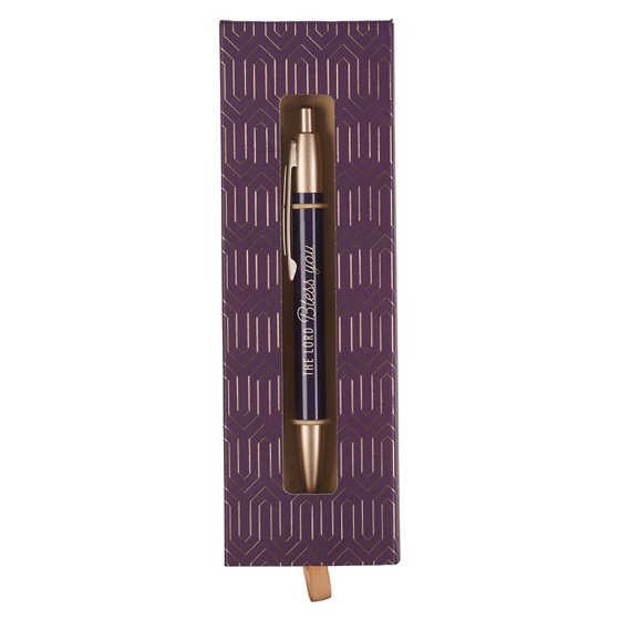 Lord Bless You Geometric Purple Classic Gift Pen ,The