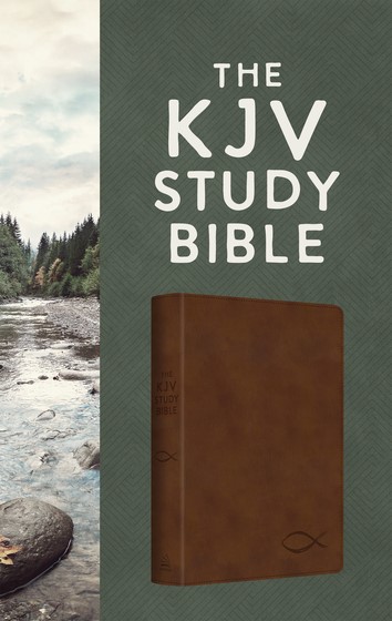 The KJV Study Bible [Chestnut  Brown Fish]