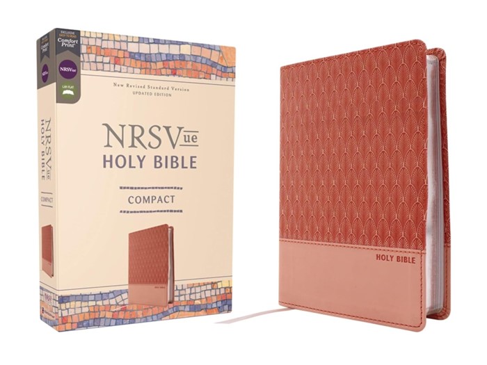 NRSVue, Holy Bible, Compact, Leathersoft, Peach