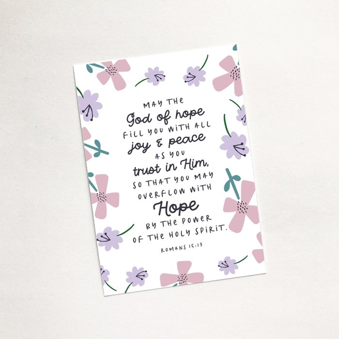 May The God Of Hope (Petals) A7 Magnet
