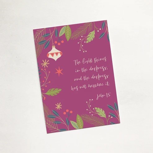 The Light Shines Christmas Mini Card