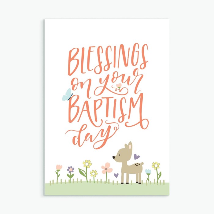 Blessings On Your Baptism - Greeting Card
