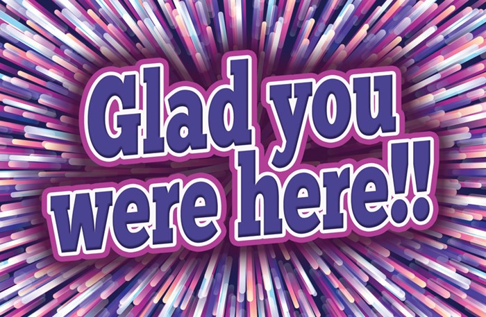Glad You Were Here! Kids Postcard (pack of 25)