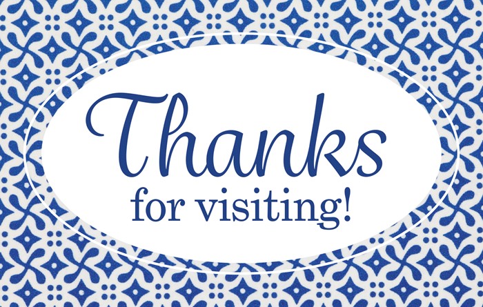 Visitor Postcard: Thanks for Visiting (Pack of 25)