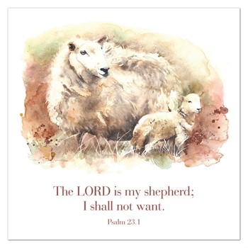 The Lord is My Shepherd Greeting Cards (pack of 6)