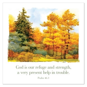 God is Our Refuge Greeting Cards (pack of 6)