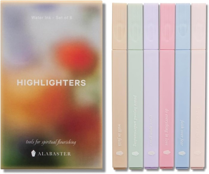 Evergreen Pastel Highlighters (Pack of 6)