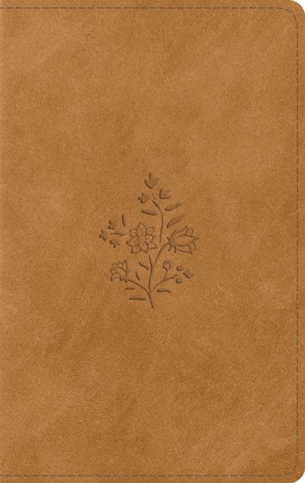 ESV Giant Print Personal Size Bible, Nubuck Caramel
