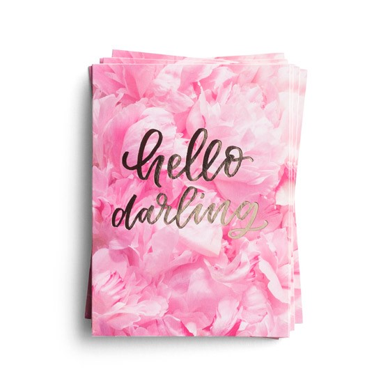 Hello Darling - 10 Premium Note Cards