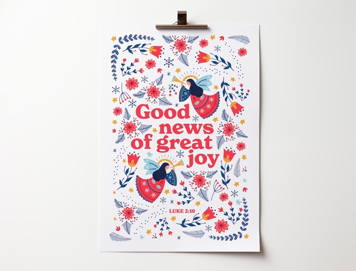Good News Of Great Joy A3 Print