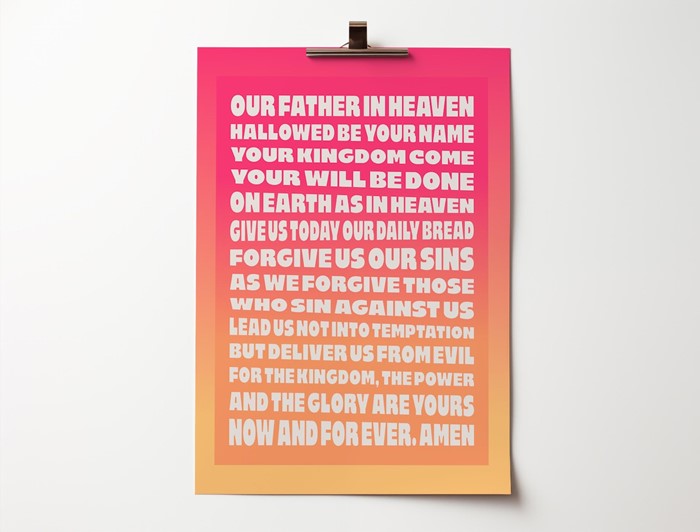 The Lord's Prayer A4 Print