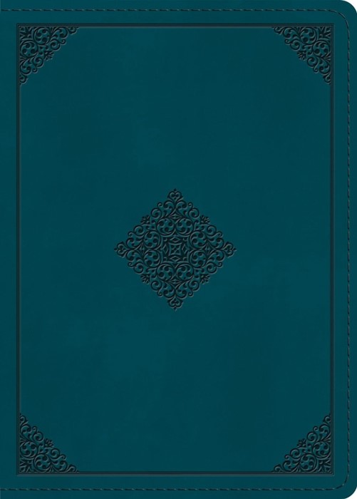 ESV Large Print Personal Size Bible, Red Letter, Teal