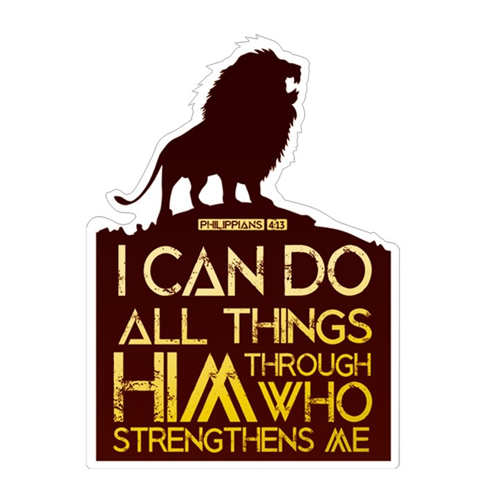 I Can Do All Things Vinyl Sticker
