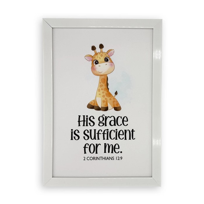 Rectangular Wall Frame – His Grace Is Sufficient For Me