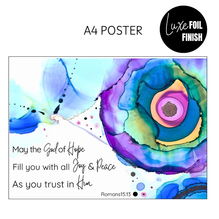 God Of Hope A4 Poster