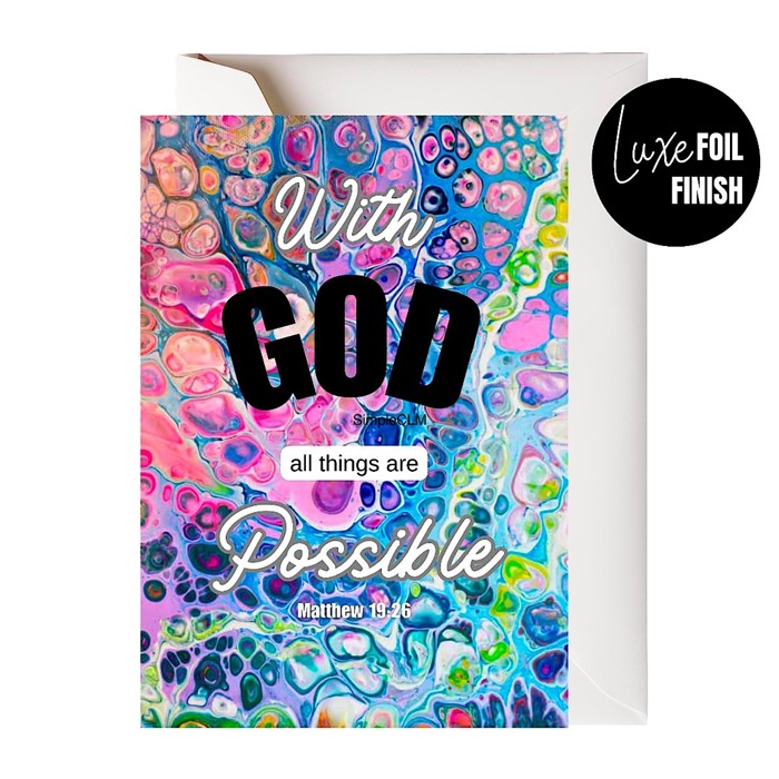 With God All Things Are Possible  Card