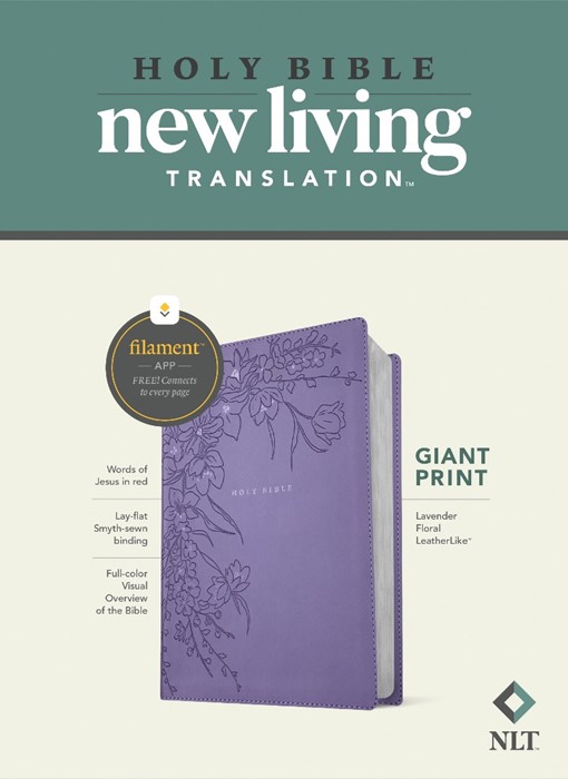 NLT Giant Print Bible, Filament Enabled, Lavender