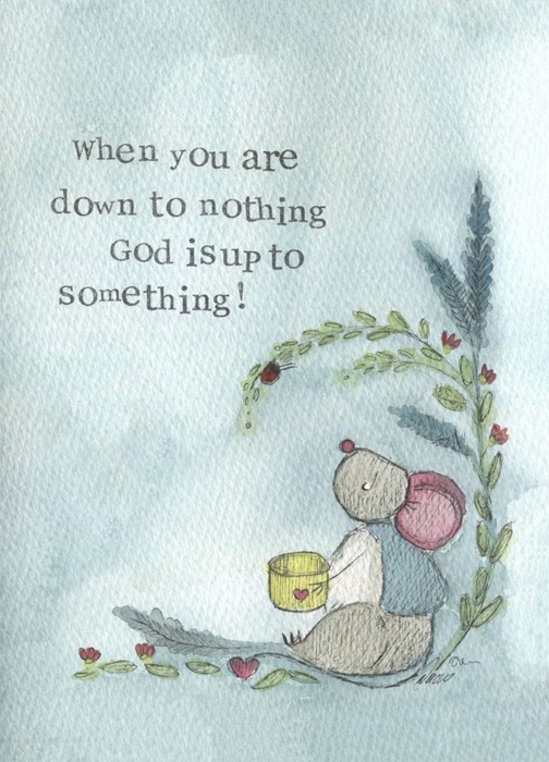 Up To Something Encouragement Single Print