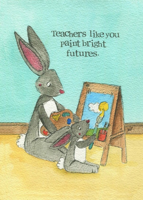Teacher Card Bright Futures Single  Card