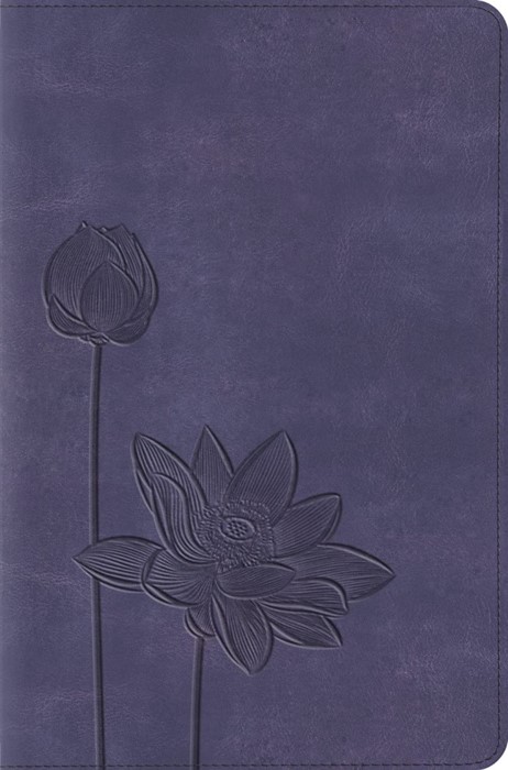 ESV Compact Bible, Lavender, Bloom Design