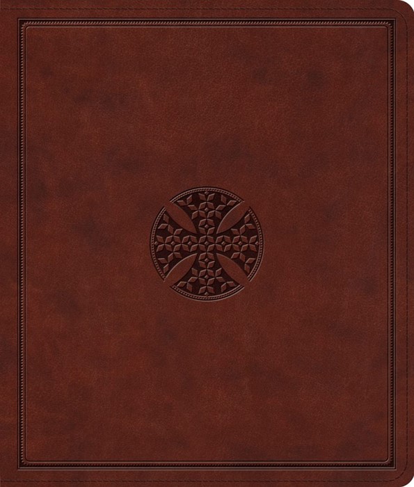 ESV Journaling Bible, Brown, Mosaic Cross Design