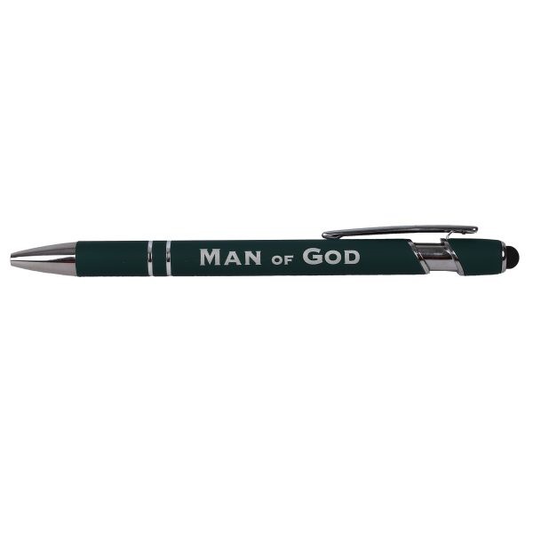 Gift Pen Soft Touch Man of God Green