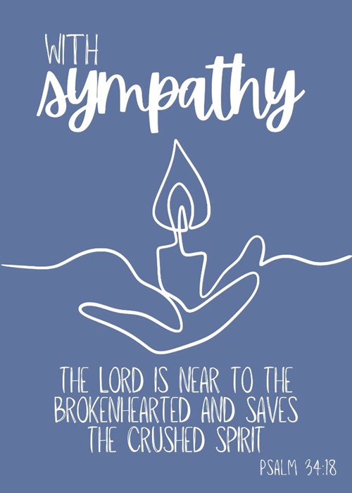 With Sympathy Card (pack of 6)