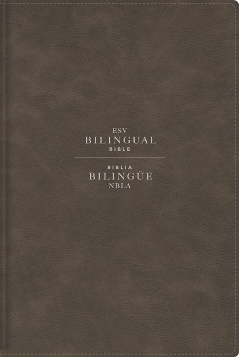 ESV/NBLA, Bilingual Bible, Leathersoft, Grey