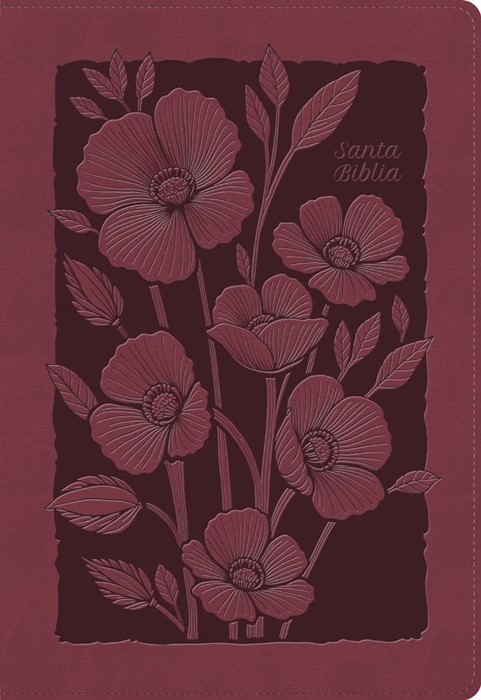 RVR 1960 Biblia Para Regalos Y Premios, Rubí  Floral