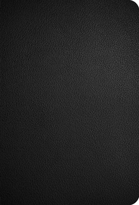 CSB Large Print Compact Reference Bible, Black Leather