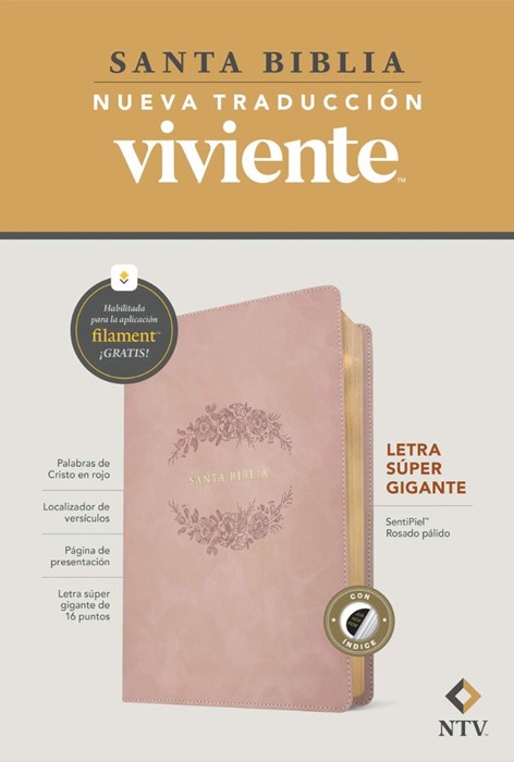 Biblia Letra Súper Gigante NTV, Con Filament
