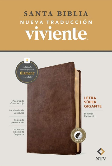 Biblia Letra Súper Gigante NTV, Con Filament