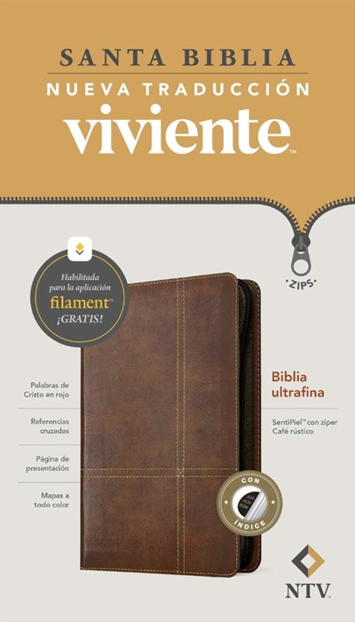 Biblia Ultrafina NTV de Zíper, Con Filament