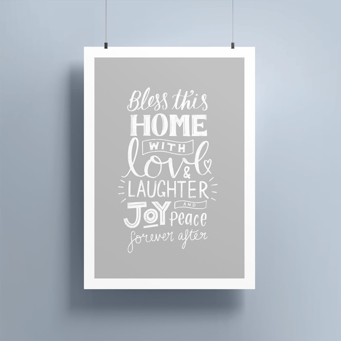 Bless This Home A5 Print