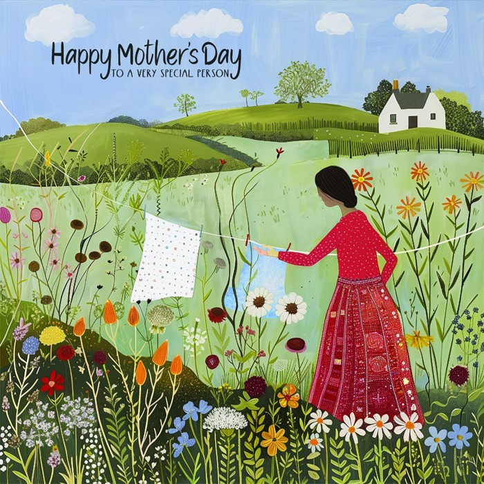 Washing Line Mother's Day Card