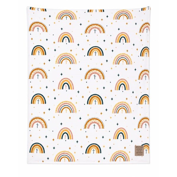 Children's Throw Blanket - Patch Rainbow 50"x60"