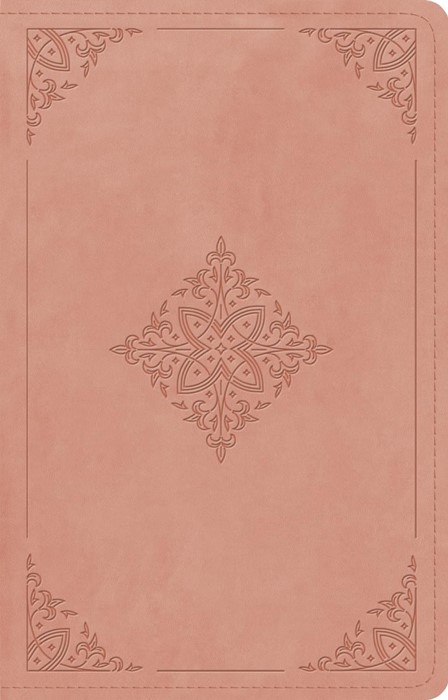 ESV Large Print Thinline Reference Bible, Blush Rose
