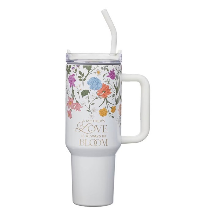 Grace Wildflower 40 oz Stainless Steel Tumbler with Straw