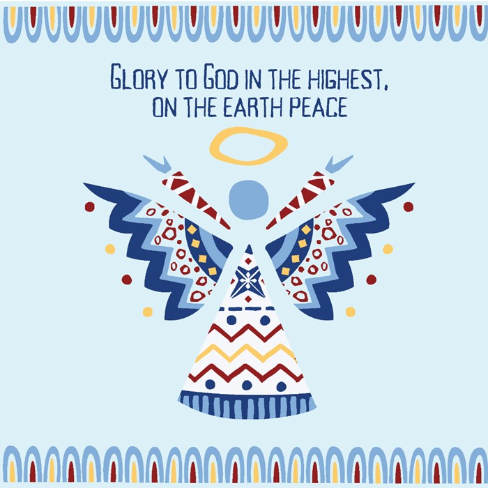 Glory to God Angel Christmas Cards (pack of 10)