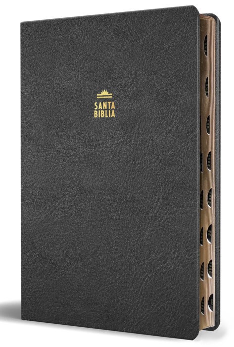 Biblia Reina Valera letra gigante, negro con índice