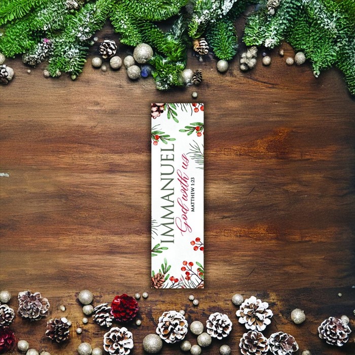 Immanuel God With Us Bookmark - Set of 12