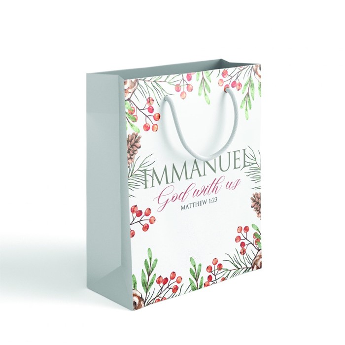 Immanuel God With Us Gift Bag With Carry Handles