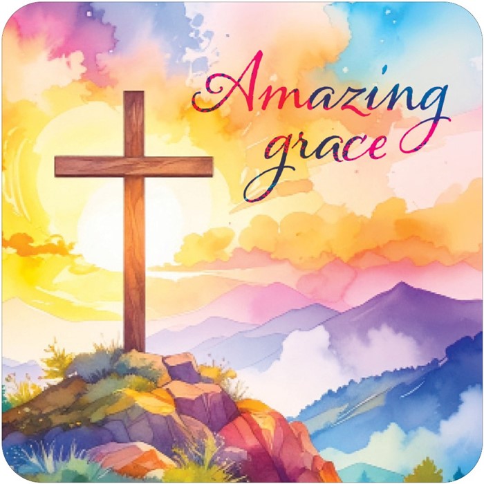 Amazing Grace Cross Coaster