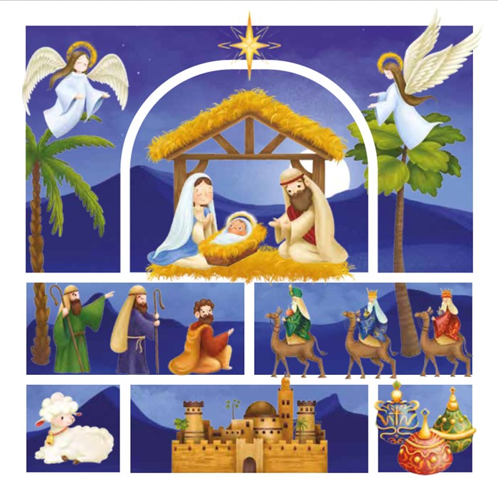 Compassion Charity Christmas Cards: Cute Nativity (10 Pack)