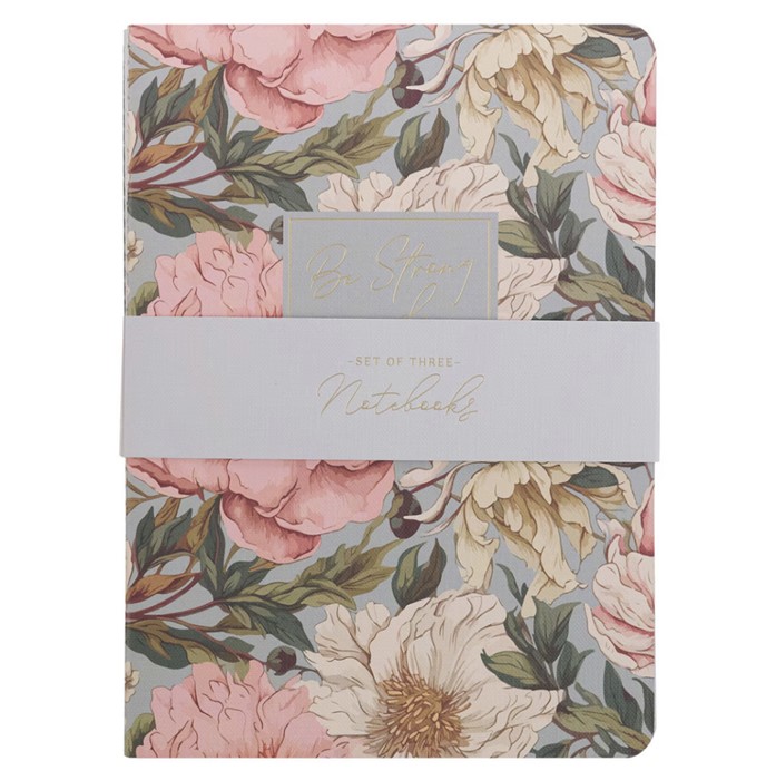 Notebook Set: Courageous/Floral (3)